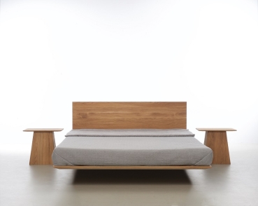 II WAHL OUTLET NOBBY das schlichte Bett aus Holz in Schwebeoptik zeitlos aktuell & modern